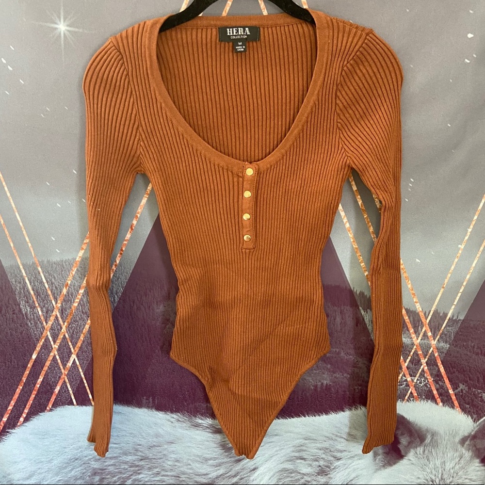 Long sleeve Ribbed Bodysuit
